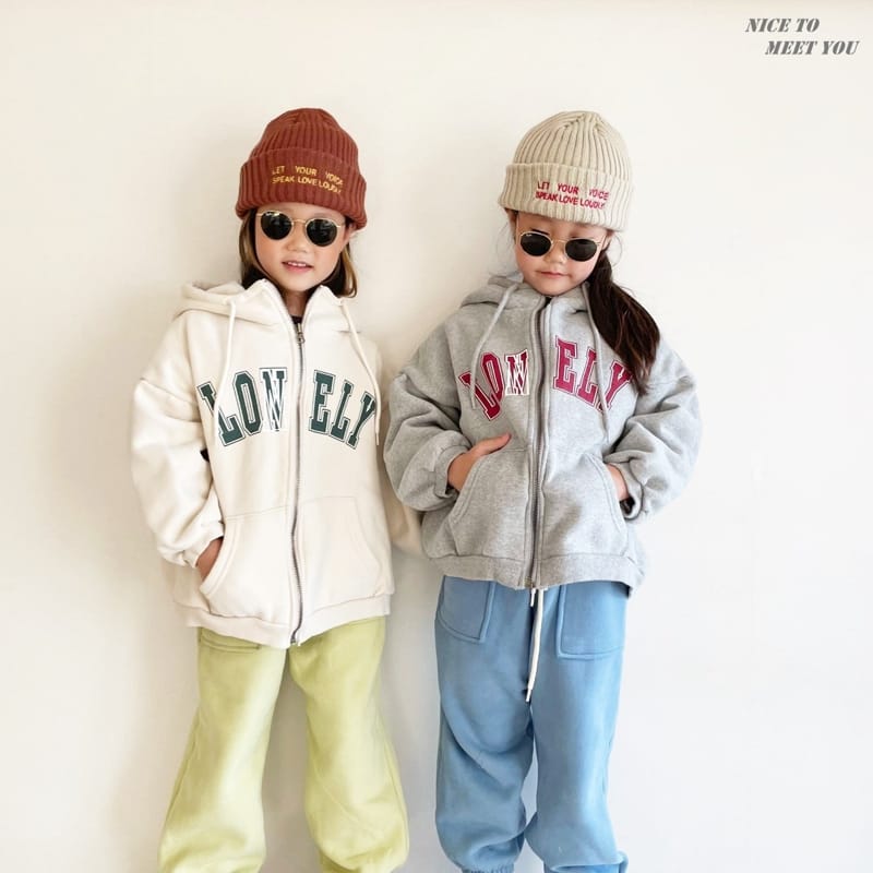 NICE TO MEET YOU - Korean Children Fashion - #Kfashion4kids - Vely Hoody Zip-up - 12