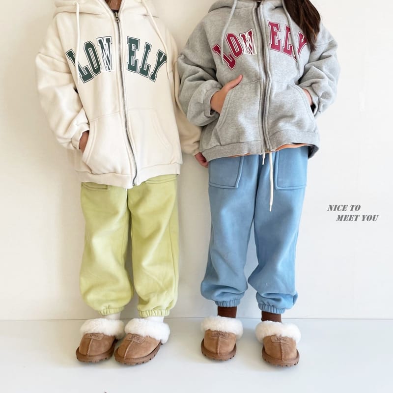 NICE TO MEET YOU - Korean Children Fashion - #Kfashion4kids - Vely Hoody Zip-up - 2