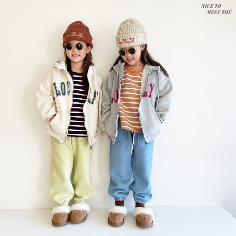 NICE TO MEET YOU - Korean Children Fashion - #Kfashion4kids - Vely Hoody Zip-up - 6