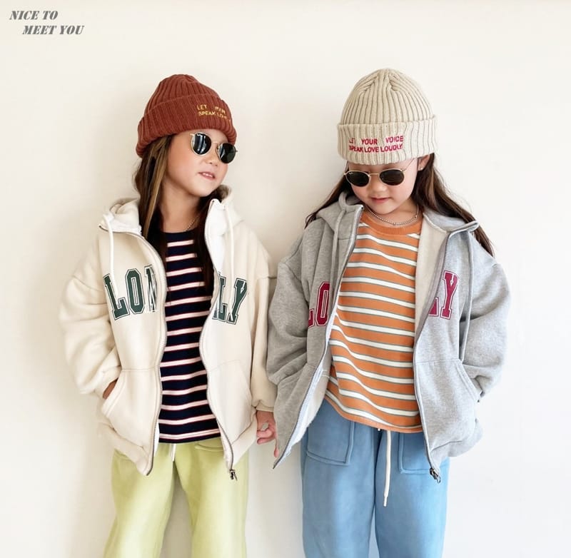 NICE TO MEET YOU - Korean Children Fashion - #Kfashion4kids - Vely Hoody Zip-up - 7