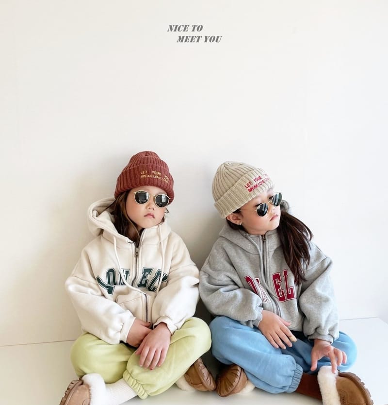 NICE TO MEET YOU - Korean Children Fashion - #Kfashion4kids - Vely Hoody Zip-up - 8