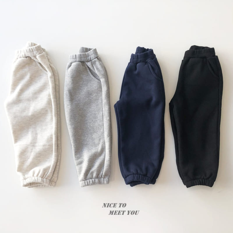 NICE TO MEET YOU - Korean Children Fashion - #Kfashion4kids - Chu Chu Jogger Pants