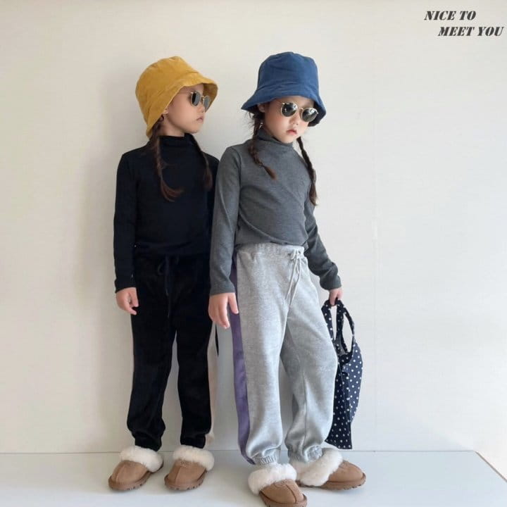 NICE TO MEET YOU - Korean Children Fashion - #Kfashion4kids - Latte Turtleneck Tee - 11