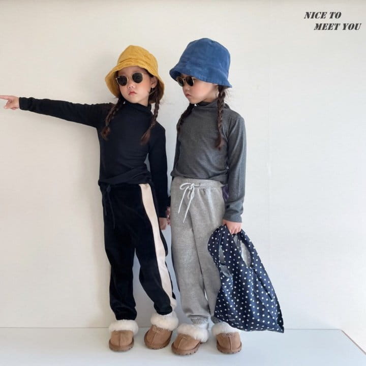 NICE TO MEET YOU - Korean Children Fashion - #Kfashion4kids - Latte Turtleneck Tee - 2