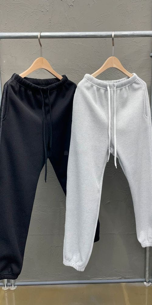 NONAME - Korean Children Fashion - #Kfashion4kids - Fleece Waffle Hoody Top Bottom Set - 3