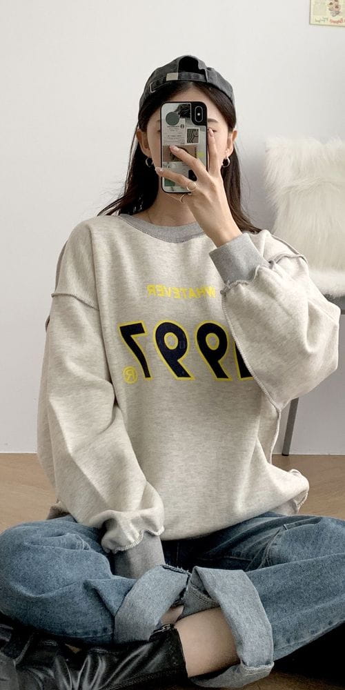 NONAME - Korean Children Fashion - #Kfashion4kids - Fleece 1997 Deggi Sweatshirt - 5