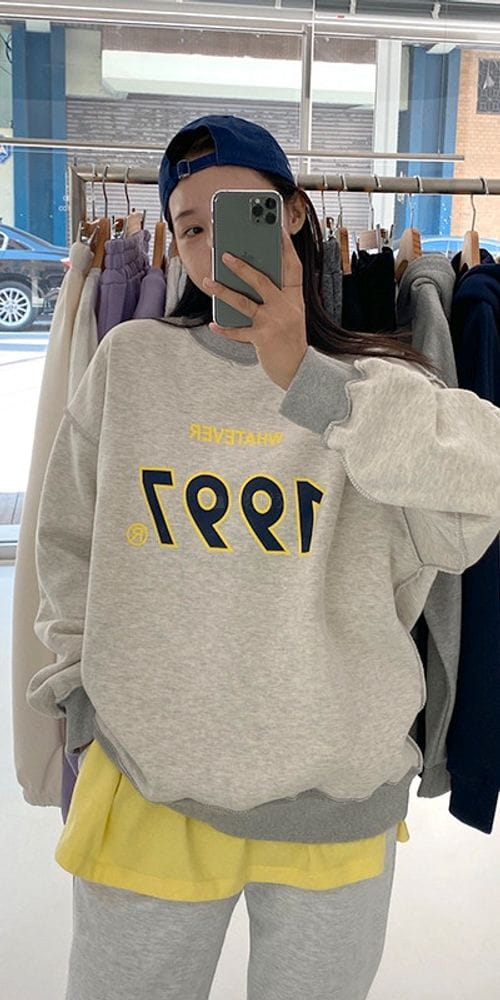 NONAME - Korean Children Fashion - #Kfashion4kids - Fleece 1997 Deggi Sweatshirt - 8