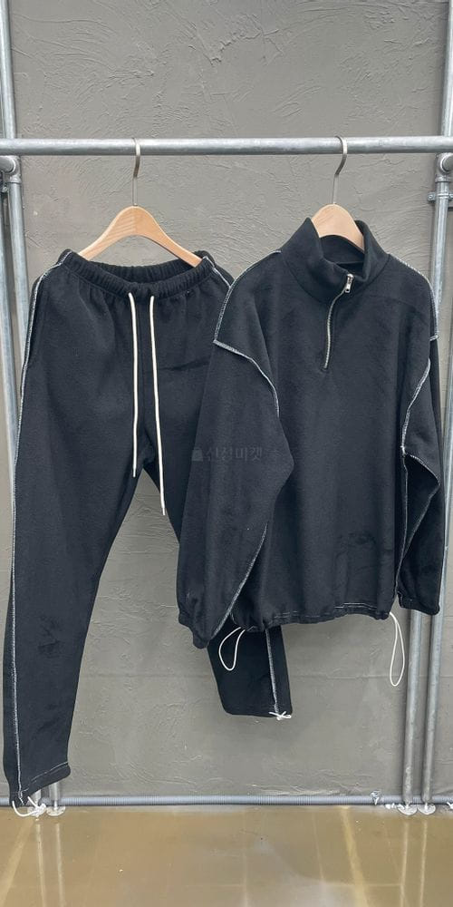 NONAME - Korean Children Fashion - #Kfashion4kids - Fleece Deggi Top Bottom Set - 4