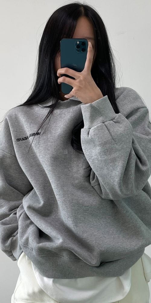 NONAME - Korean Children Fashion - #Kfashion4kids - Collar Embroidery Sweatshirt