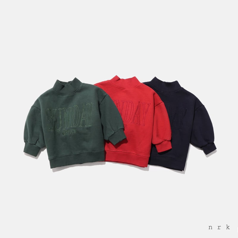 NRK - Korean Children Fashion - #Kfashion4kids - Sunfay Half Turtleneck Sweatshirt