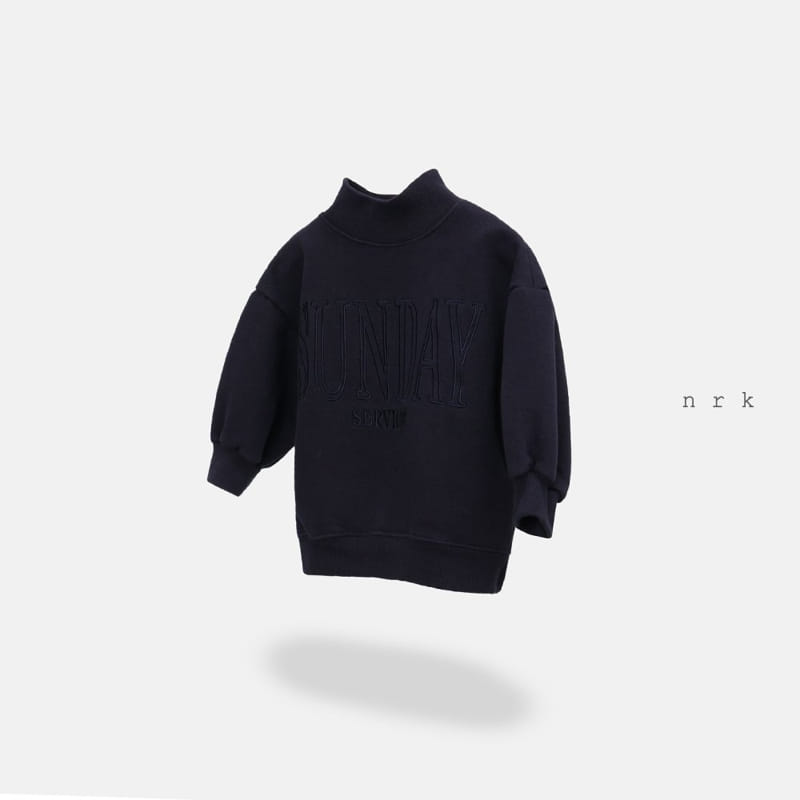 NRK - Korean Children Fashion - #Kfashion4kids - Sunfay Half Turtleneck Sweatshirt - 3