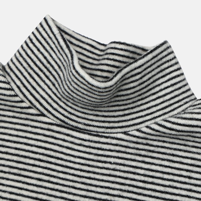 NRK - Korean Children Fashion - #Kfashion4kids - Toy Stripes Turtleneck Tee - 10
