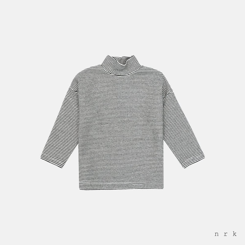 NRK - Korean Children Fashion - #Kfashion4kids - Toy Stripes Turtleneck Tee - 2