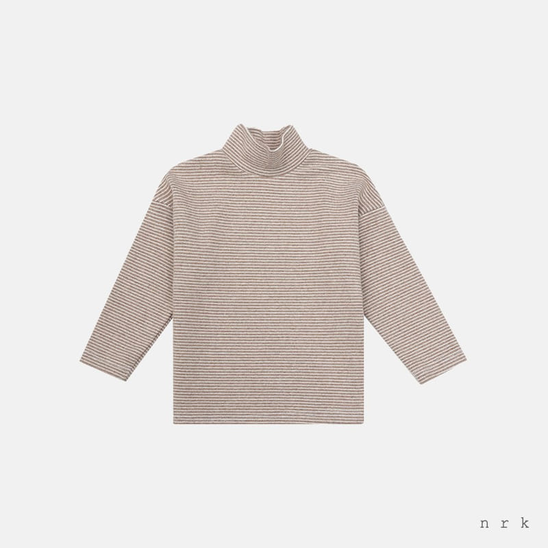 NRK - Korean Children Fashion - #Kfashion4kids - Toy Stripes Turtleneck Tee - 8