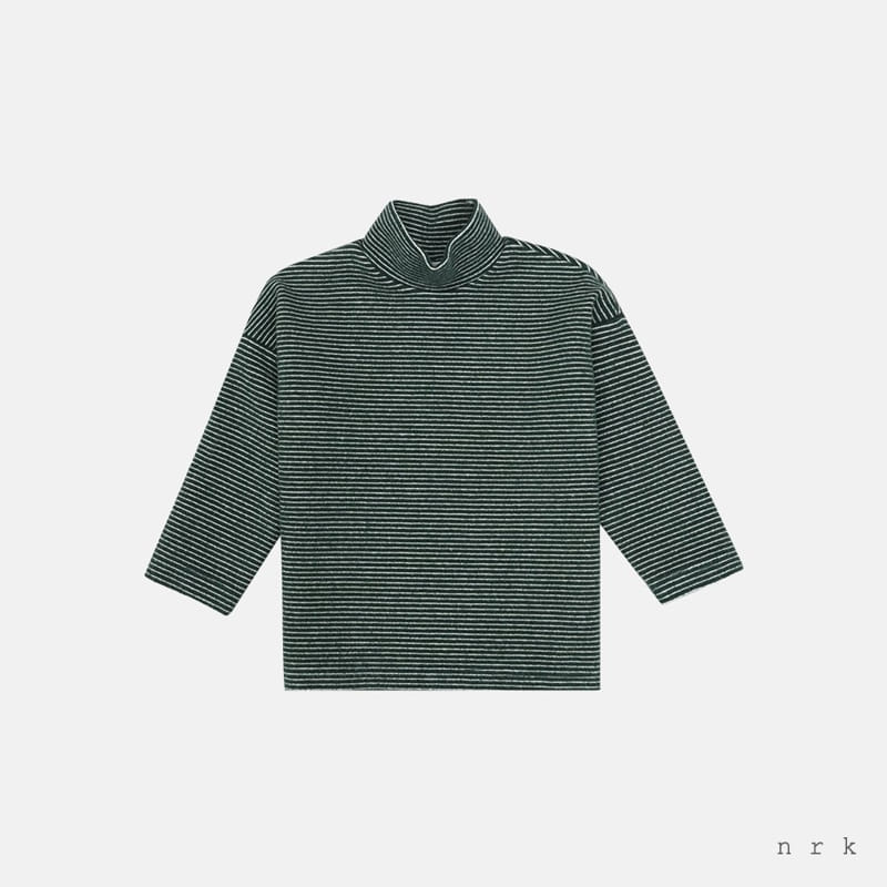 NRK - Korean Children Fashion - #Kfashion4kids - Toy Stripes Turtleneck Tee - 9