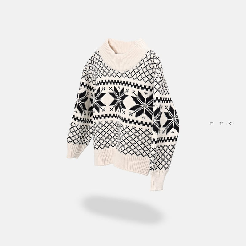NRK - Korean Children Fashion - #Kfashion4kids - Snow Flower Knit ver2 - 3