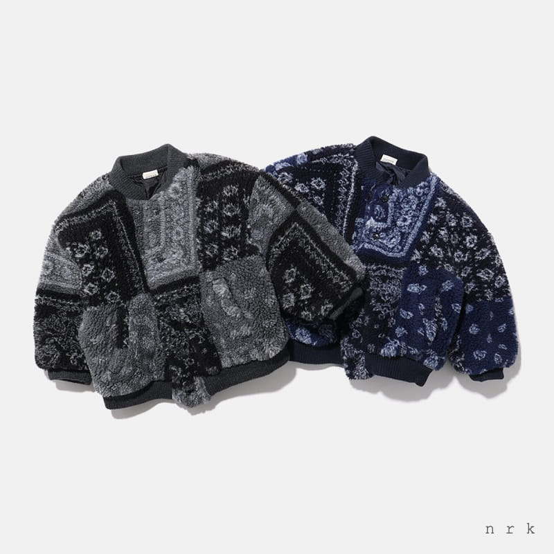 NRK - Korean Children Fashion - #Kfashion4kids - Paisely Fleece Jumper