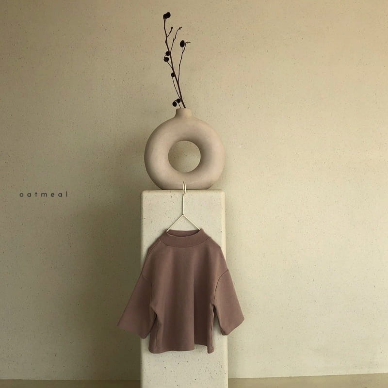 OATMEAL - Korean Children Fashion - #Kfashion4kids - Over Win Turtleneck - 6