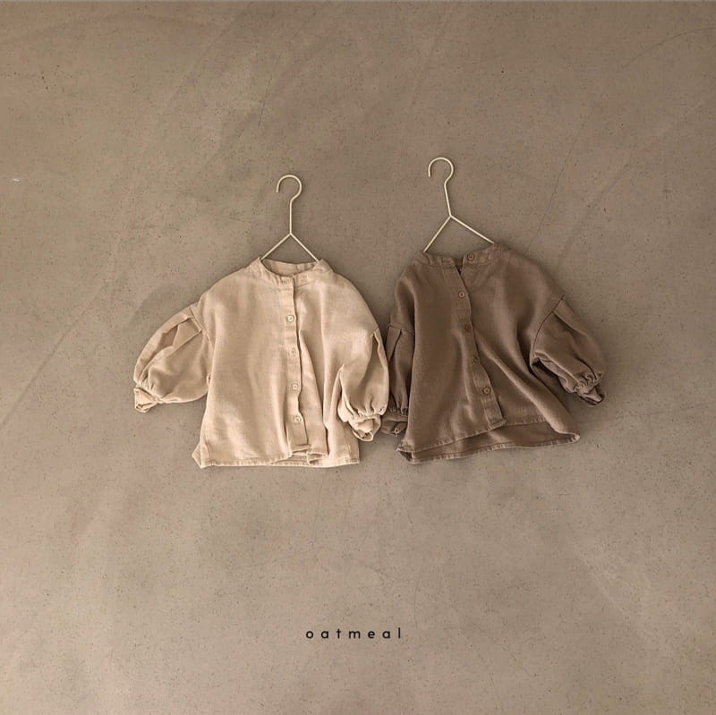 OATMEAL - Korean Children Fashion - #Kfashion4kids - S Bean Blouse
