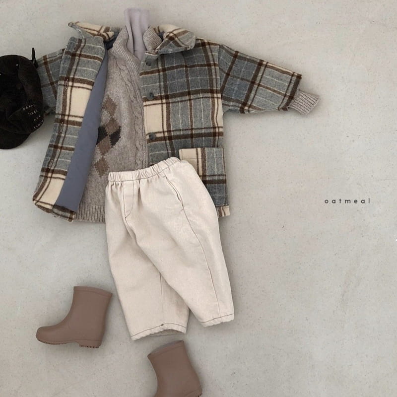 OATMEAL - Korean Children Fashion - #Kfashion4kids - Cellin Grgyle Knit Cardigan - 7