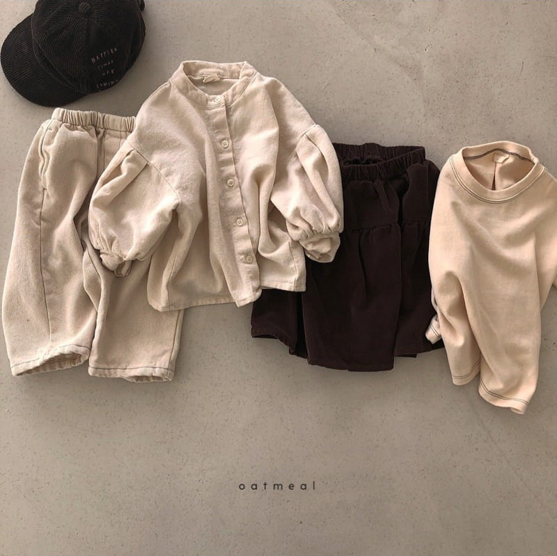 OATMEAL - Korean Children Fashion - #Kfashion4kids - Basic Peach Round Tee - 11