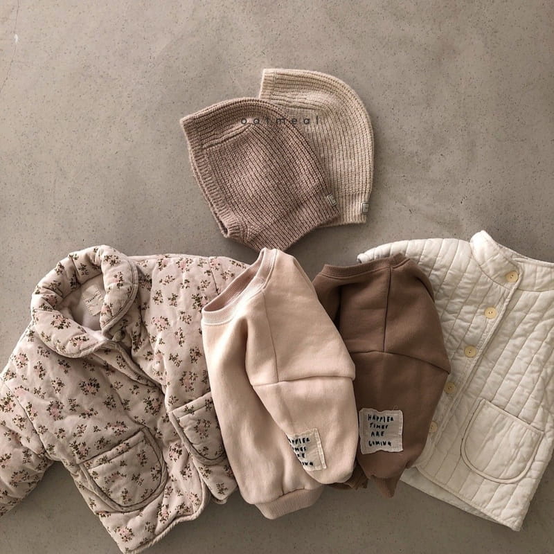OATMEAL - Korean Children Fashion - #Kfashion4kids - Basic Fleece Sweatshirt - 10