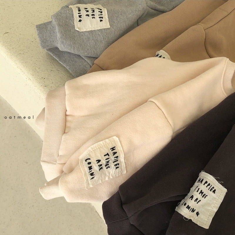 OATMEAL - Korean Children Fashion - #Kfashion4kids - Basic Fleece Sweatshirt - 4