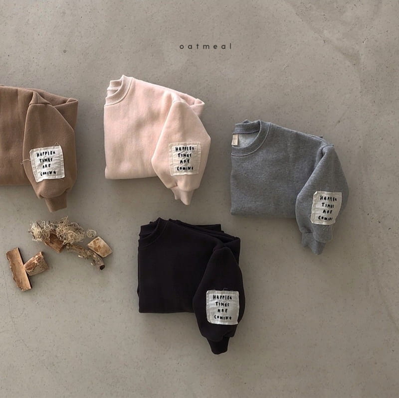 OATMEAL - Korean Children Fashion - #Kfashion4kids - Basic Fleece Sweatshirt - 8