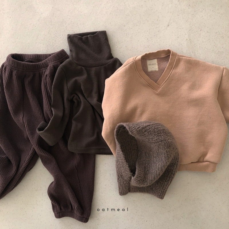 OATMEAL - Korean Children Fashion - #Kfashion4kids - Basic Knit Turtleneck - 5