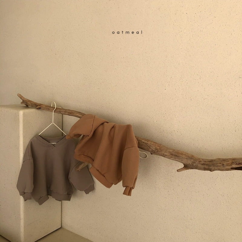 OATMEAL - Korean Children Fashion - #Kfashion4kids - Gabi V Sweatshirt - 2
