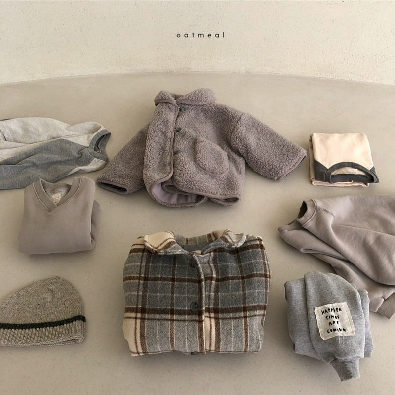 OATMEAL - Korean Children Fashion - #Kfashion4kids - Gabi V Sweatshirt - 3