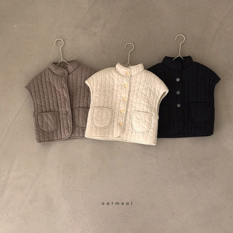 OATMEAL - Korean Children Fashion - #Kfashion4kids - Willow Pading Vest