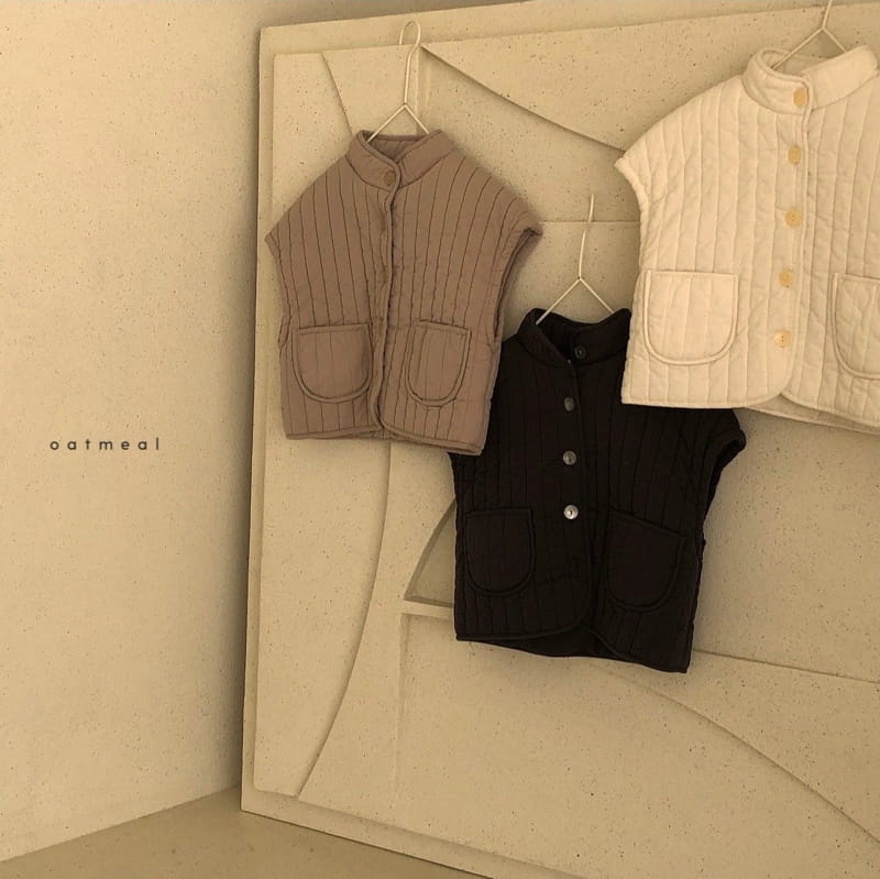 OATMEAL - Korean Children Fashion - #Kfashion4kids - Willow Pading Vest - 3