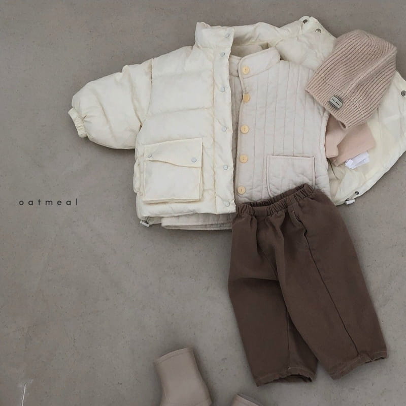 OATMEAL - Korean Children Fashion - #Kfashion4kids - Willow Pading Vest - 8