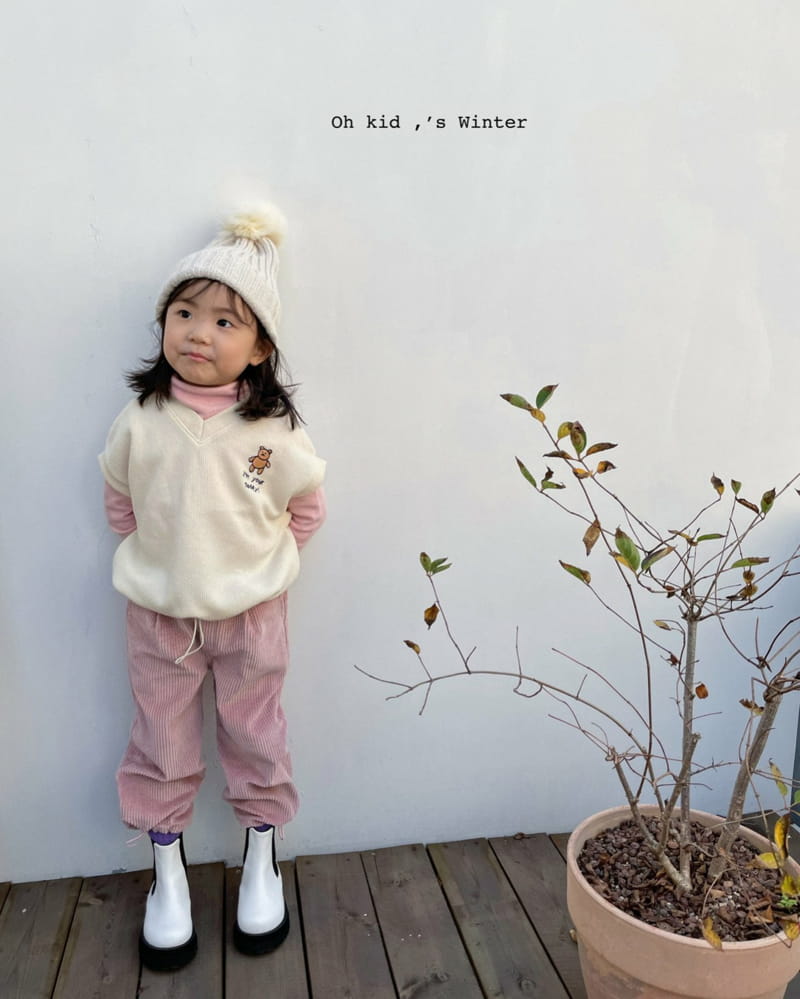 OH KID - Korean Children Fashion - #Kfashion4kids - Teddy Vest - 10