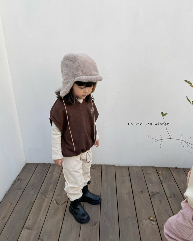 OH KID - Korean Children Fashion - #Kfashion4kids - Teddy Vest - 11