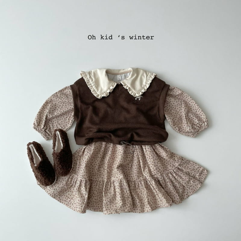OH KID - Korean Children Fashion - #Kfashion4kids - Teddy Vest - 3