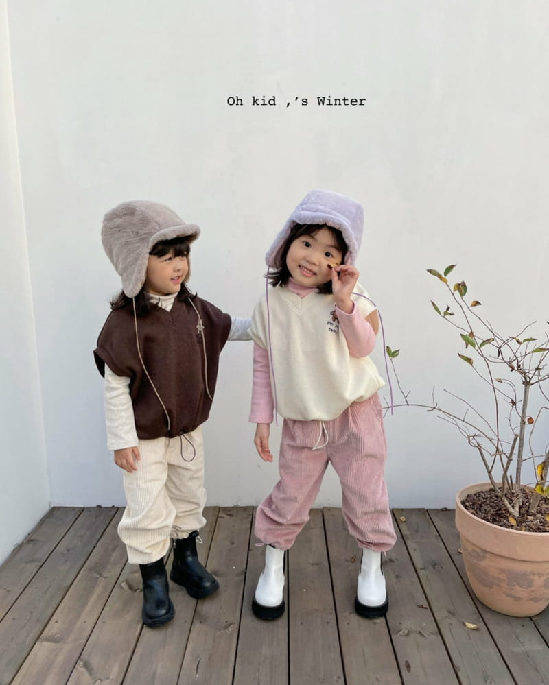 OH KID - Korean Children Fashion - #Kfashion4kids - Teddy Vest - 5