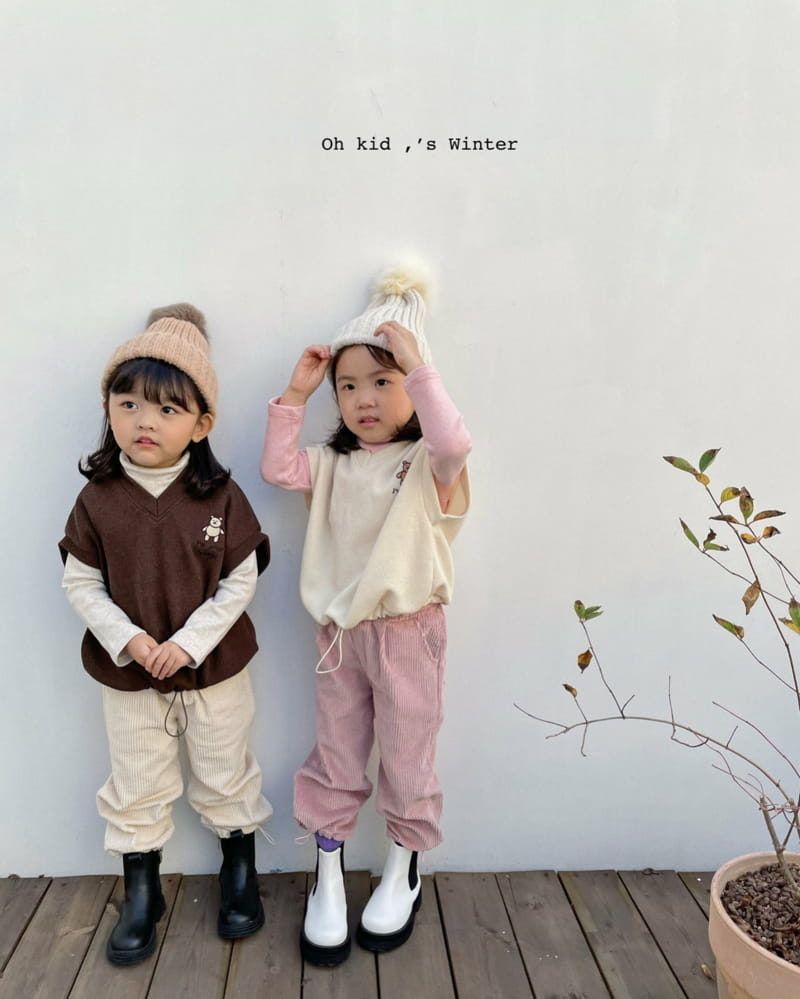 OH KID - Korean Children Fashion - #Kfashion4kids - Teddy Vest - 6