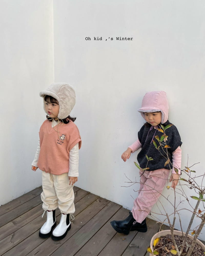 OH KID - Korean Children Fashion - #Kfashion4kids - Teddy Vest - 8