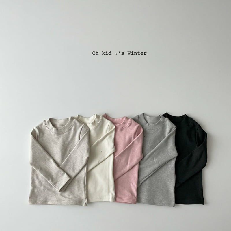 OH KID - Korean Children Fashion - #Kfashion4kids - Pualr Round Tee Turtleneck Set - 2