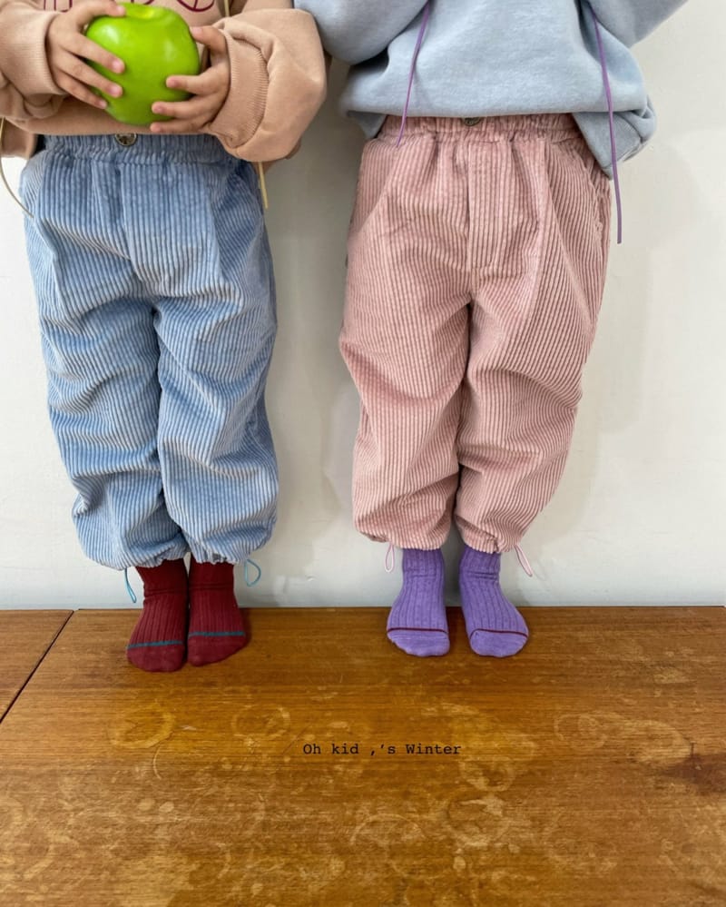 OH KID - Korean Children Fashion - #Kfashion4kids - String Rib Pants - 8
