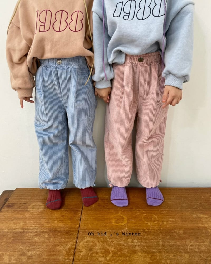 OH KID - Korean Children Fashion - #Kfashion4kids - String Rib Pants - 9