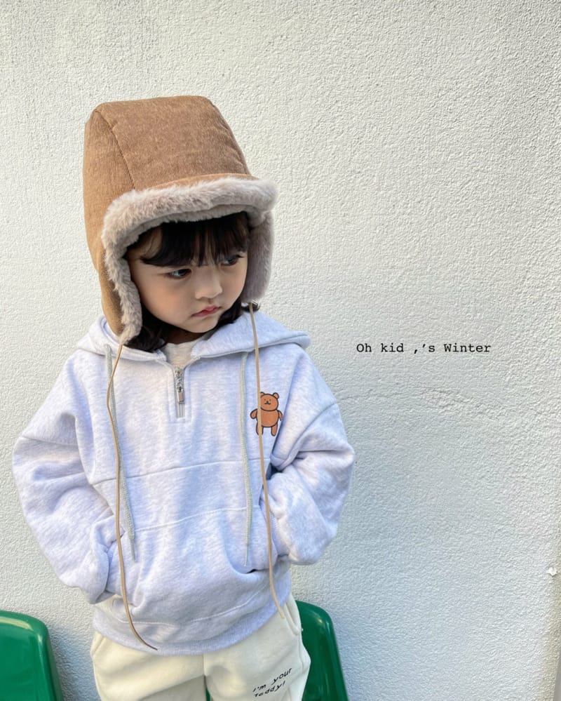OH KID - Korean Children Fashion - #Kfashion4kids - Teddy Hoody Sweatshirt