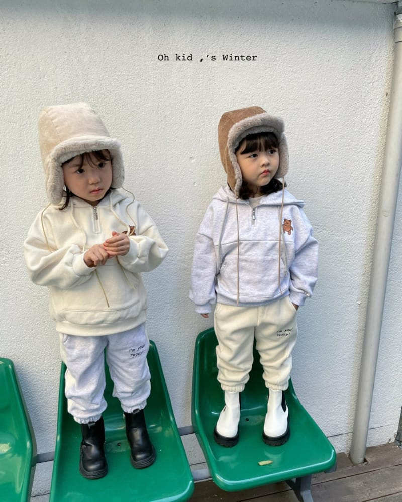 OH KID - Korean Children Fashion - #Kfashion4kids - Teddy Hoody Sweatshirt - 3