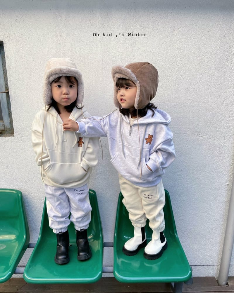 OH KID - Korean Children Fashion - #Kfashion4kids - Teddy Hoody Sweatshirt - 4