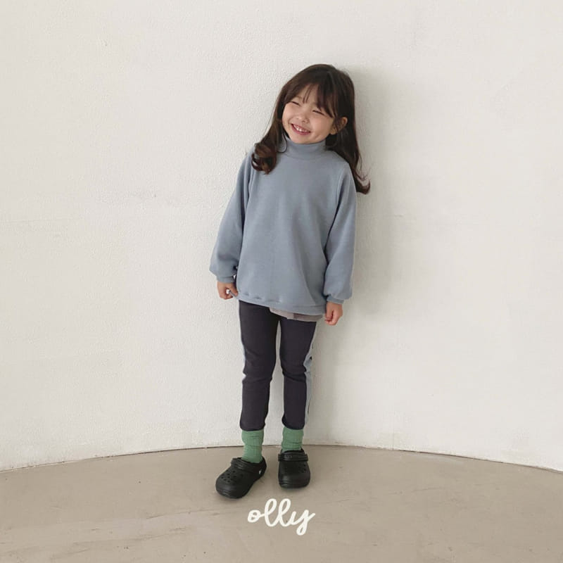 OLLYMARKET - Korean Children Fashion - #Kfashion4kids - Fleece Turtleneck Leggings Set