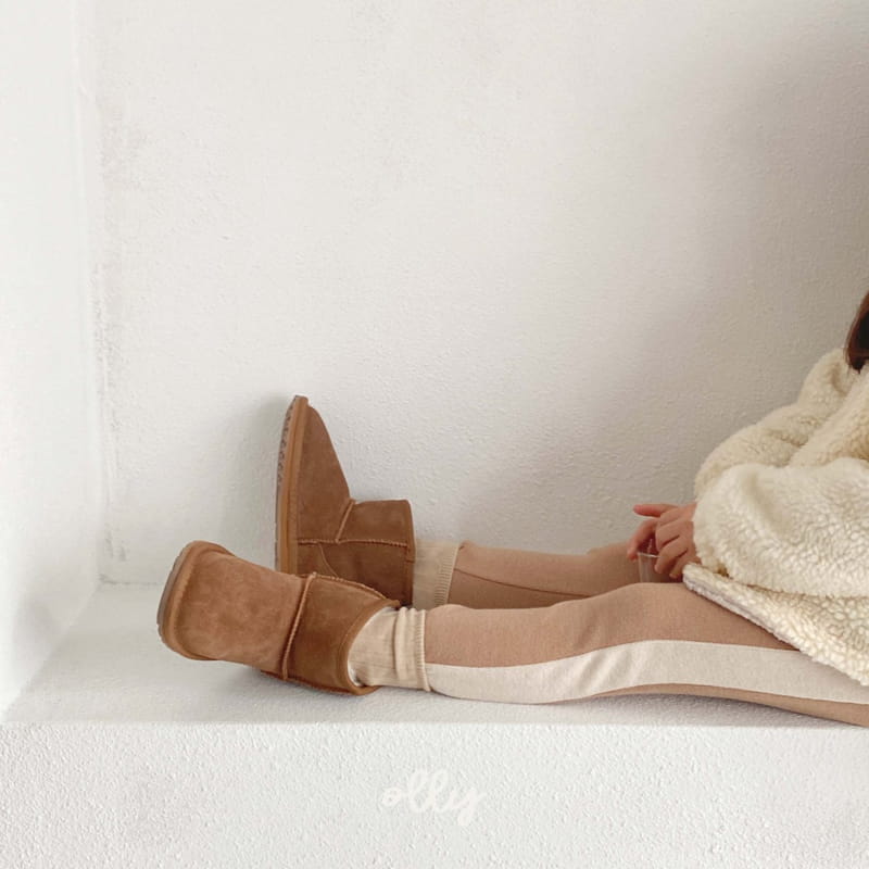 OLLYMARKET - Korean Children Fashion - #Kfashion4kids - Fleece Turtleneck Leggings Set - 12
