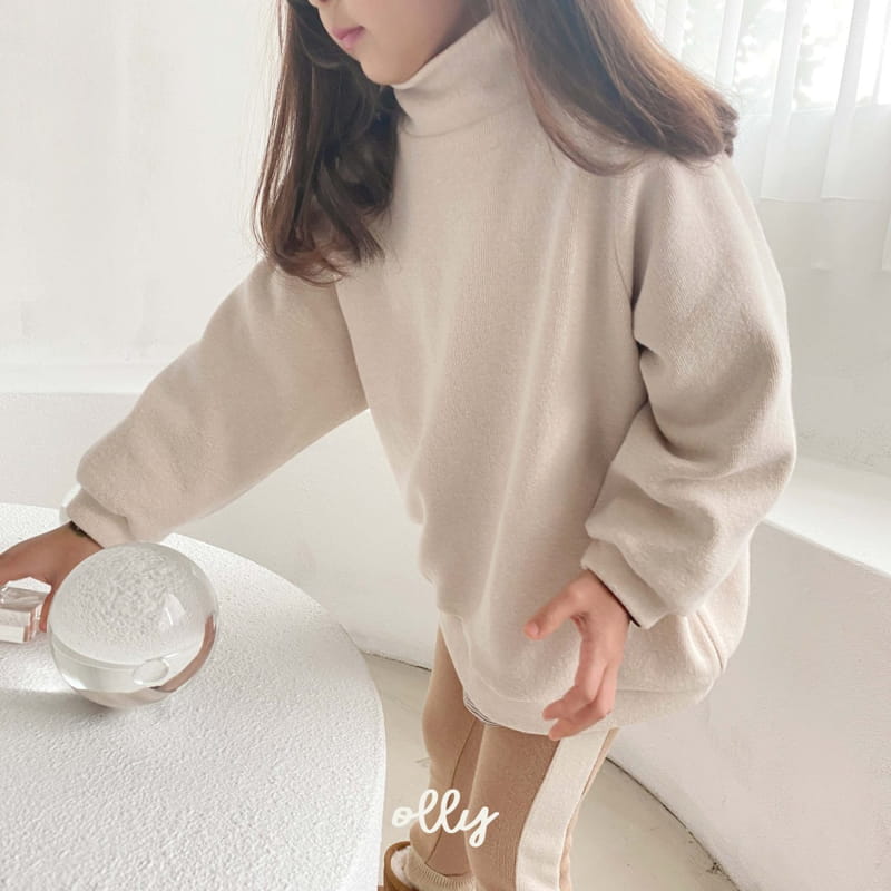 OLLYMARKET - Korean Children Fashion - #Kfashion4kids - Fleece Turtleneck Leggings Set - 9
