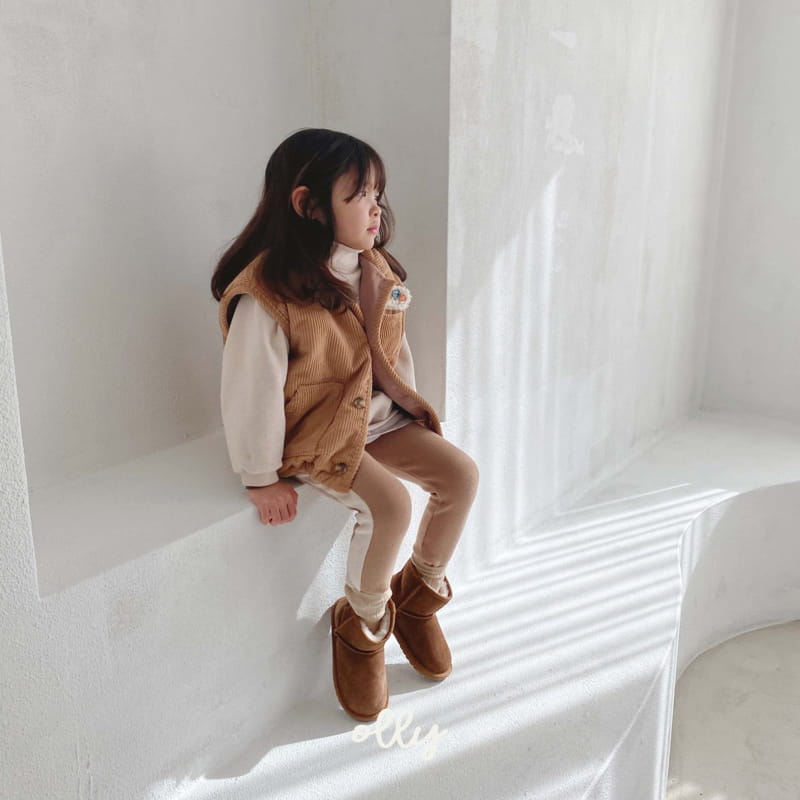 OLLYMARKET - Korean Children Fashion - #Kfashion4kids - Rib Bonding Vest - 3